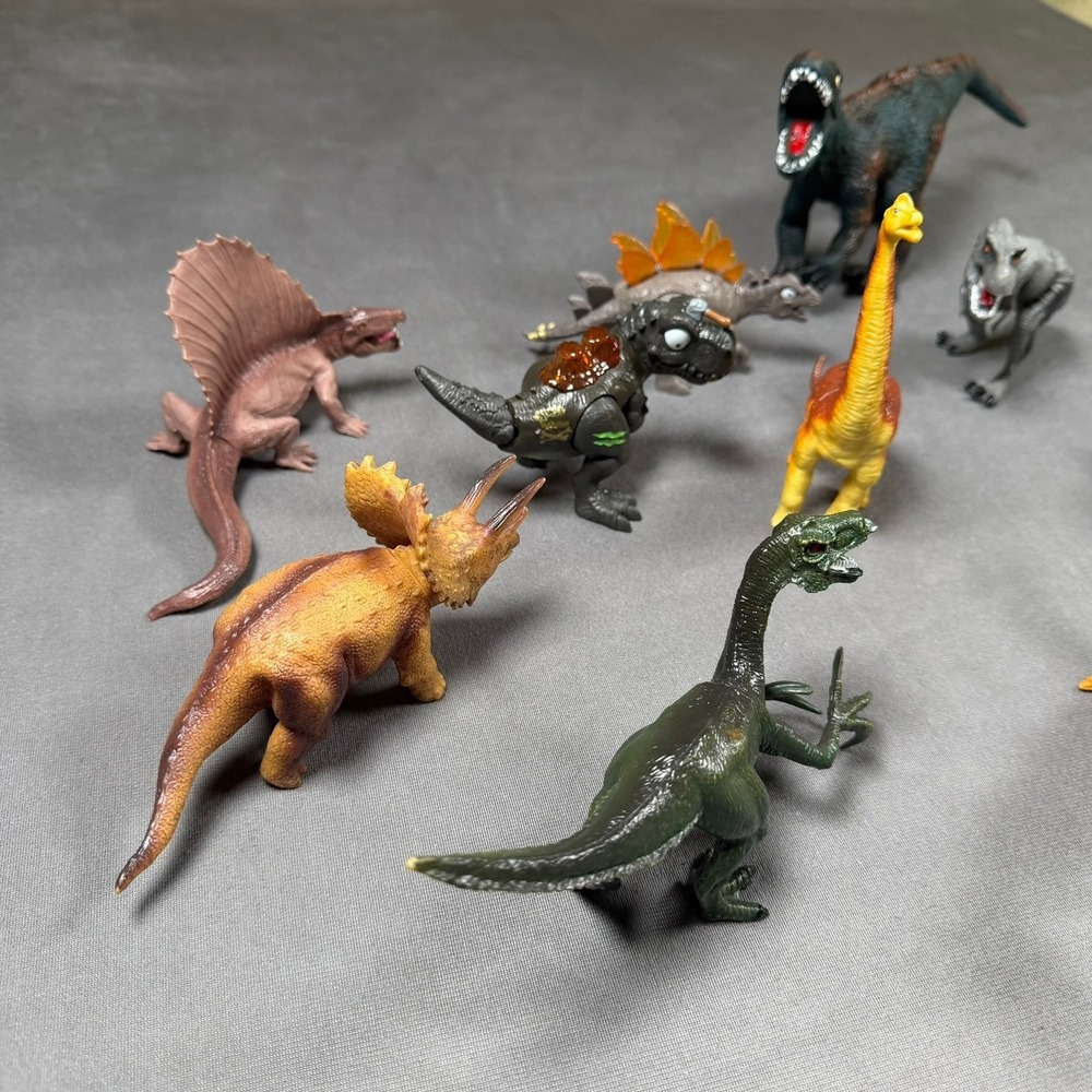 Dinosaur Action Figure Lot Kids Multicolor 13pc Set Play‎ Toy Prehistoric